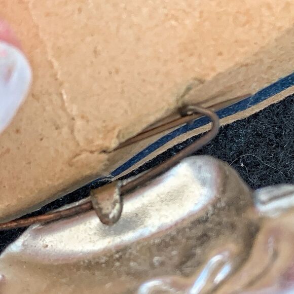 Vintage 1950 cowboy hat pin silver made in Japan - Picture 2 of 3